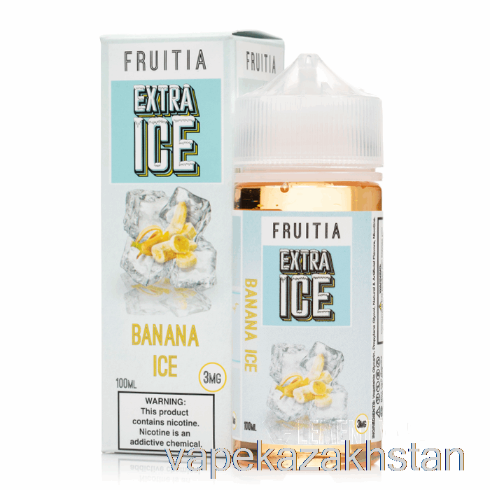 Vape Kazakhstan Banana Ice - Extra Ice - Fruitia - 100mL 0mg